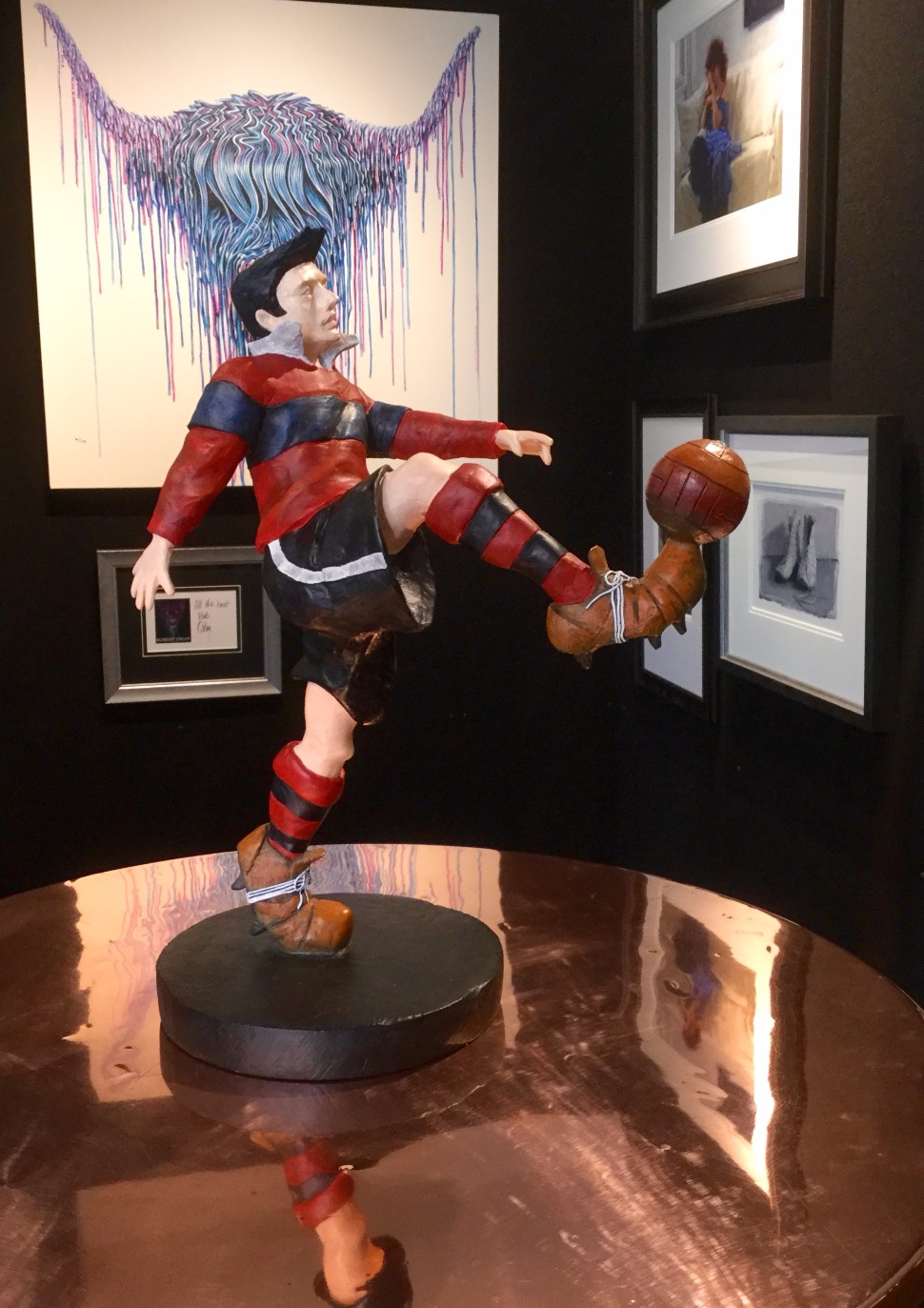 The Champion by Mackenzie Thorpe, Football | Sculpture | Nostalgic