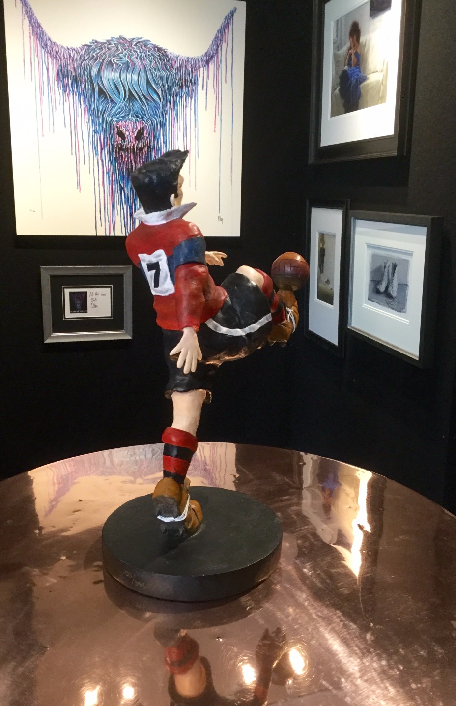 The Champion by Mackenzie Thorpe, Football | Sculpture | Nostalgic