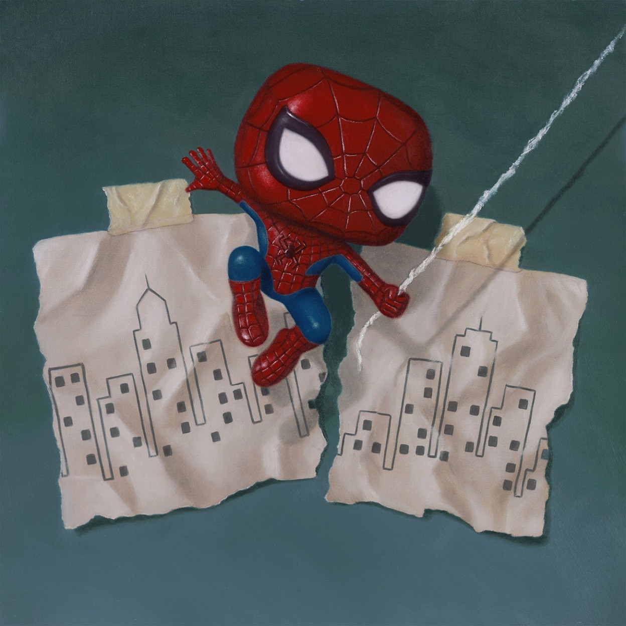 Swing into Action by Nigel Humphries, Spiderman