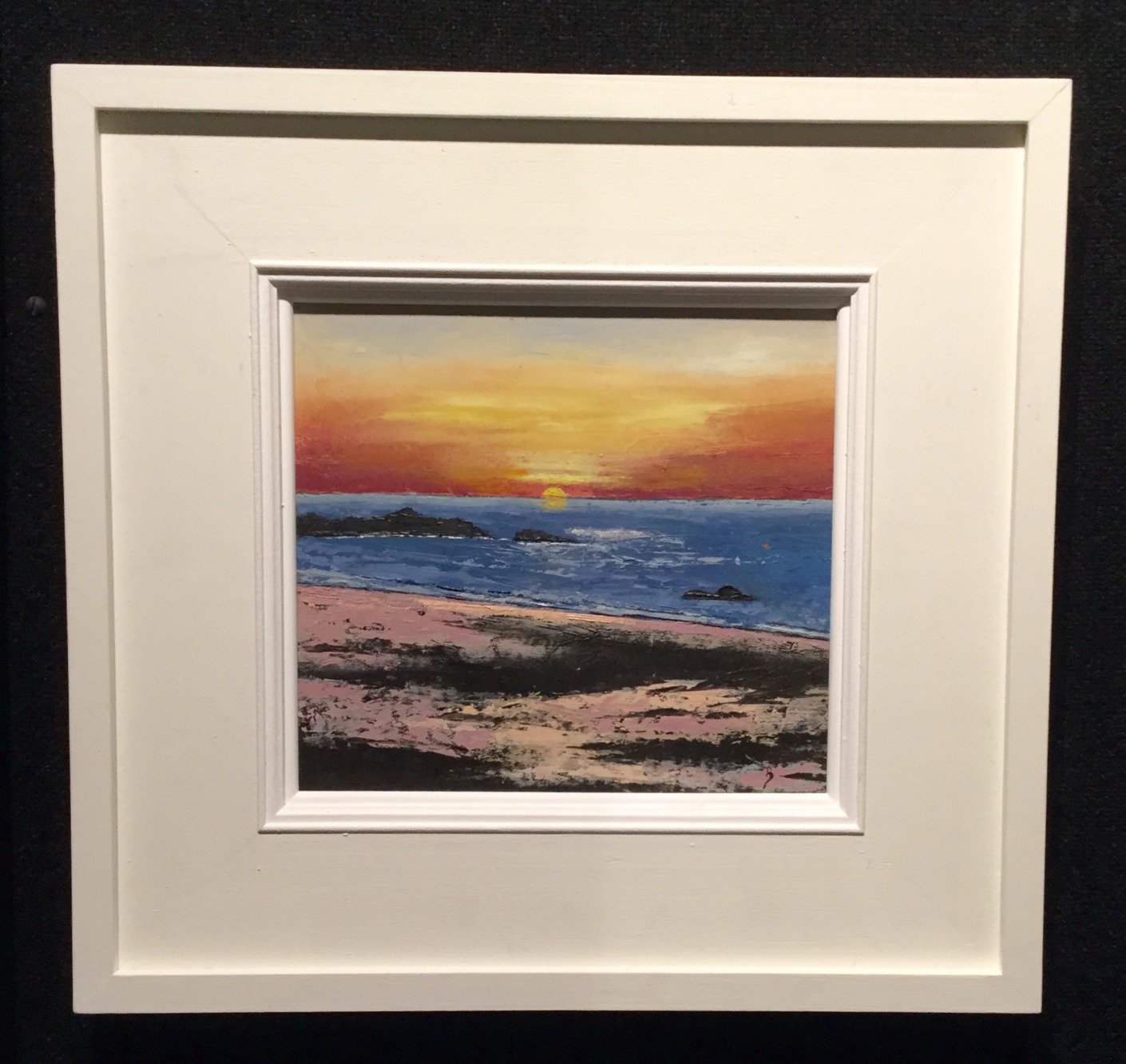 Setting Sun, St Ives Bay by David Beer, Landscape