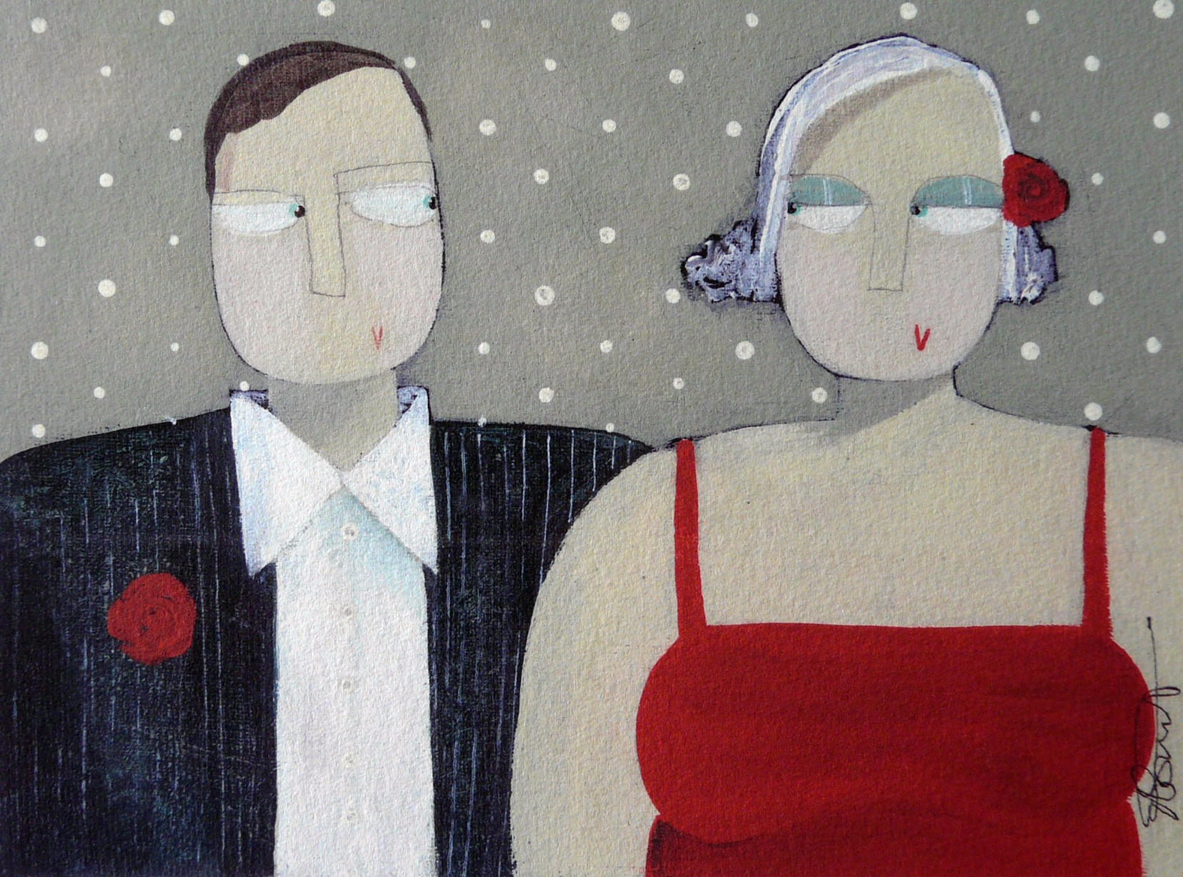 It Must be Love by Angela Smyth, Couple | Love | Romance | Illustrative
