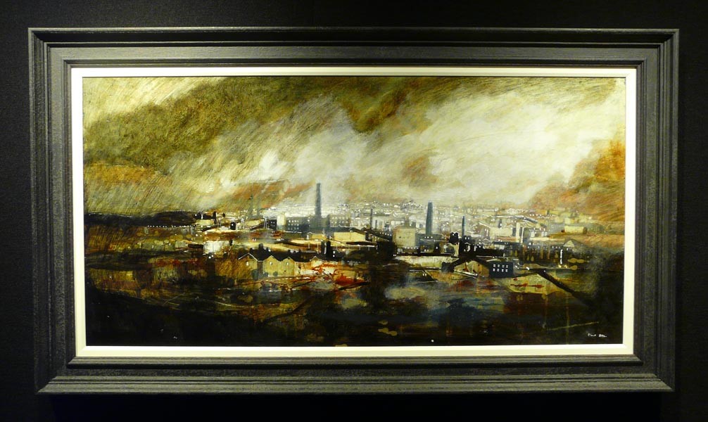 The Passing Storm by David Bez, Train | Industrial | Landscape