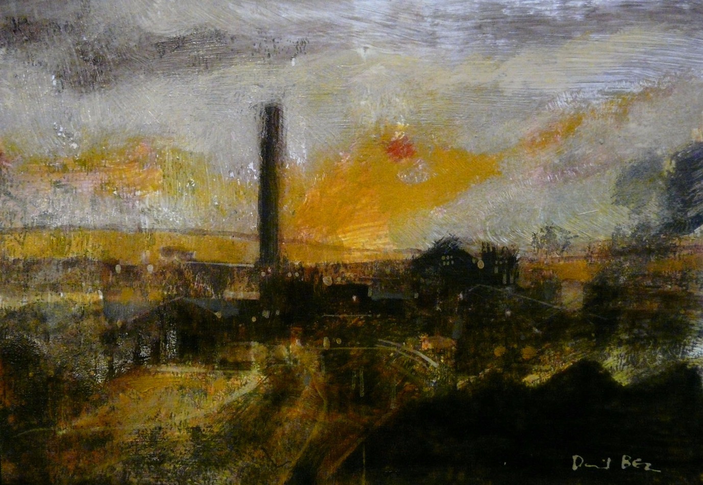 The Red Sun by David Bez, Northern | Nostalgic | Industrial | Landscape