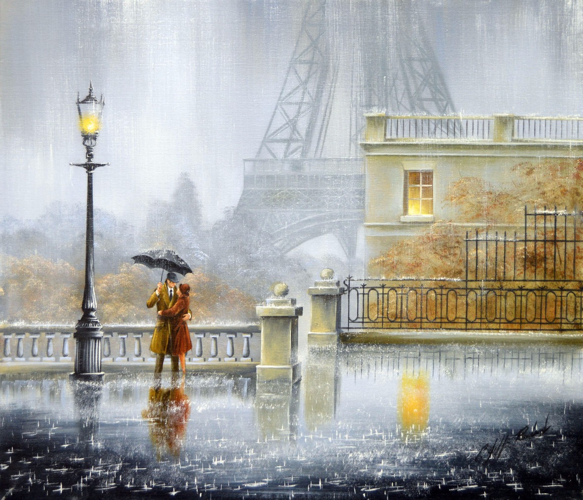 We will always have Paris by Jeff Rowland, Figurative | Love | Couple | Romance