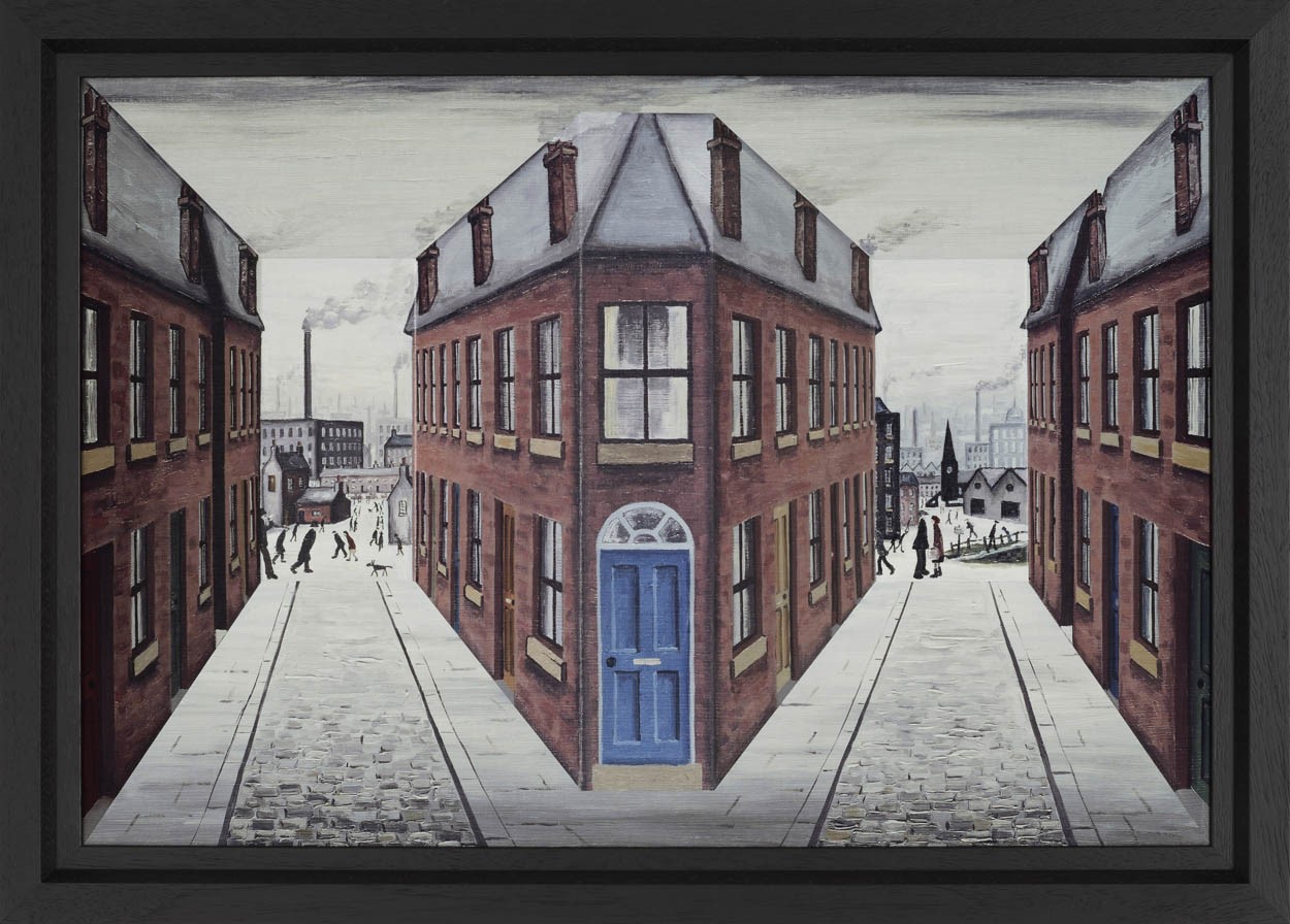 Street Scene by John D Wilson, Northern | Lowry | Industrial | 3D | Rare