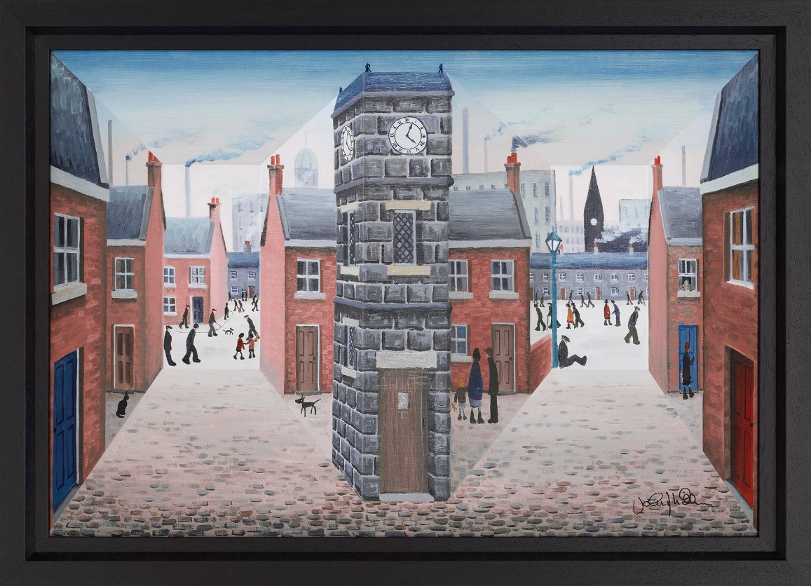 All around the Clock Tower by John D Wilson, Northern | Nostalgic | Lowry