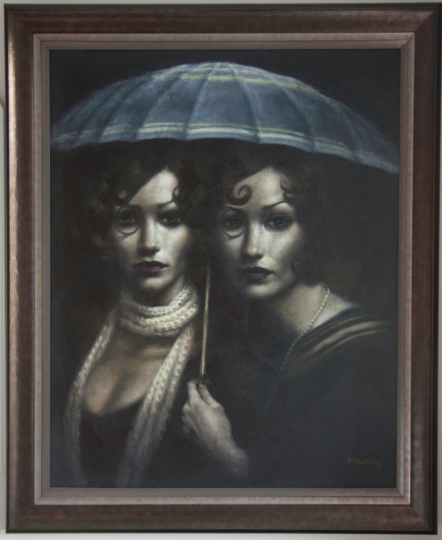 Between the Lines by Hamish Blakely, Figurative | Portrait | Rare | Customer Sale