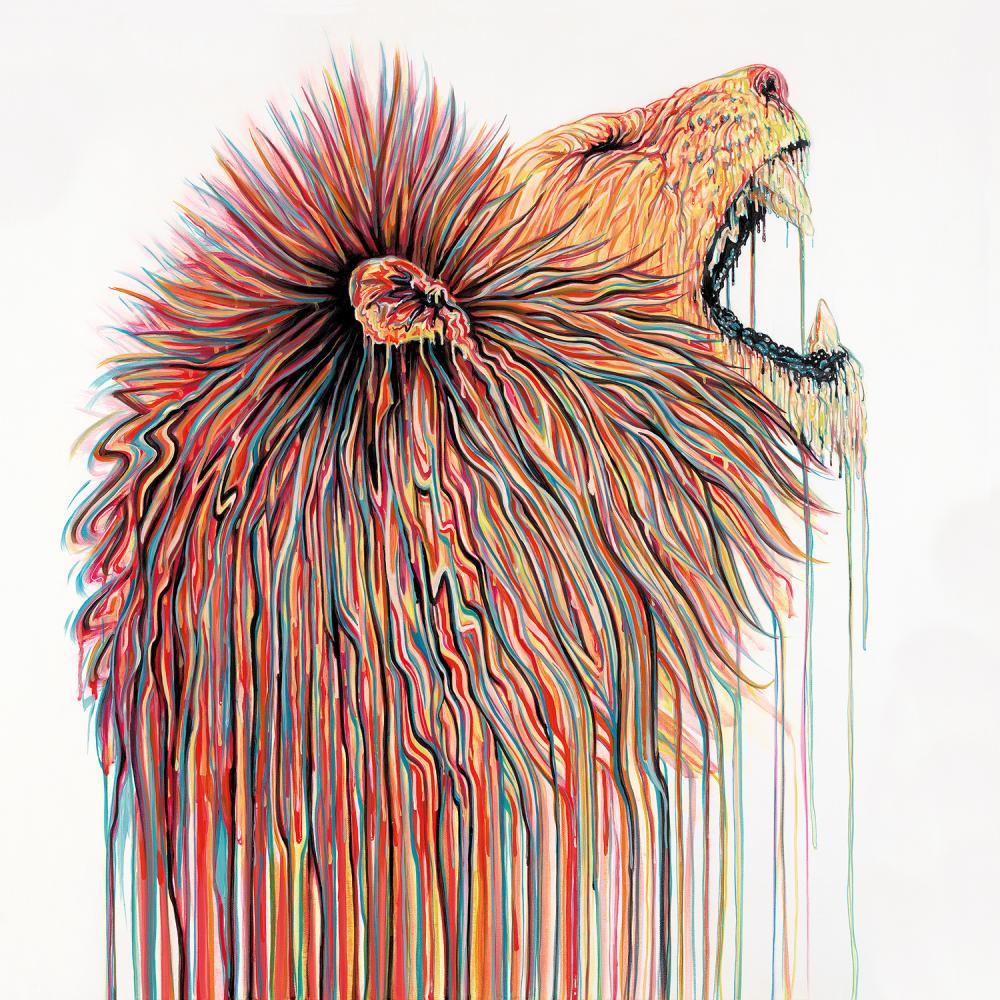 King for a Day by Robert Oxley, Abstract | Animals | Lion