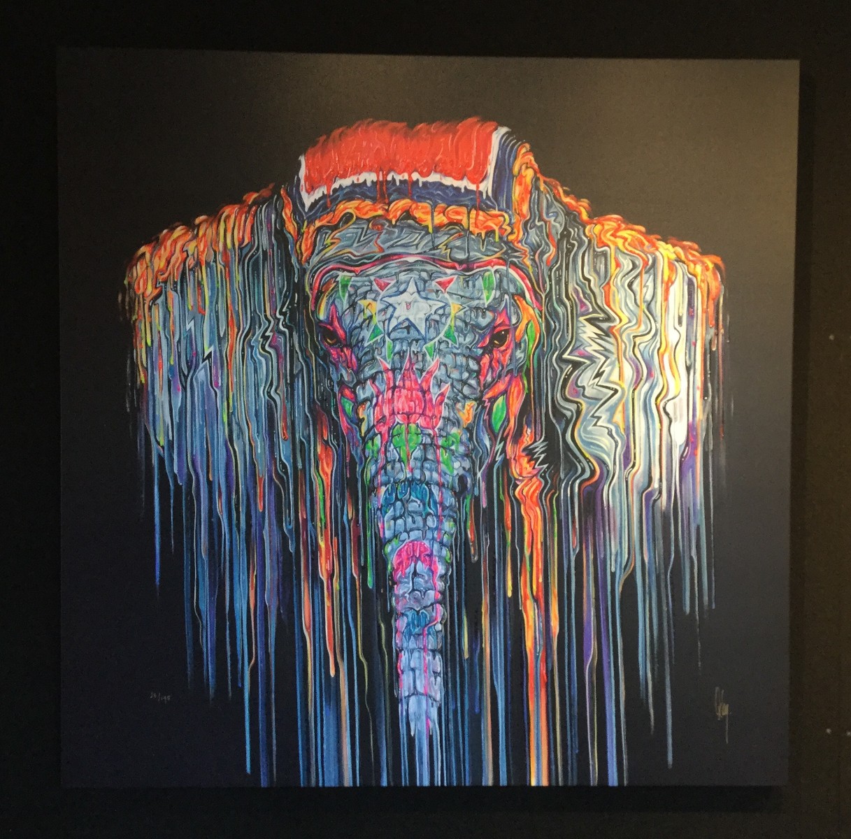Madhavi by Robert Oxley, Elephant | Animals | Indian | Abstract