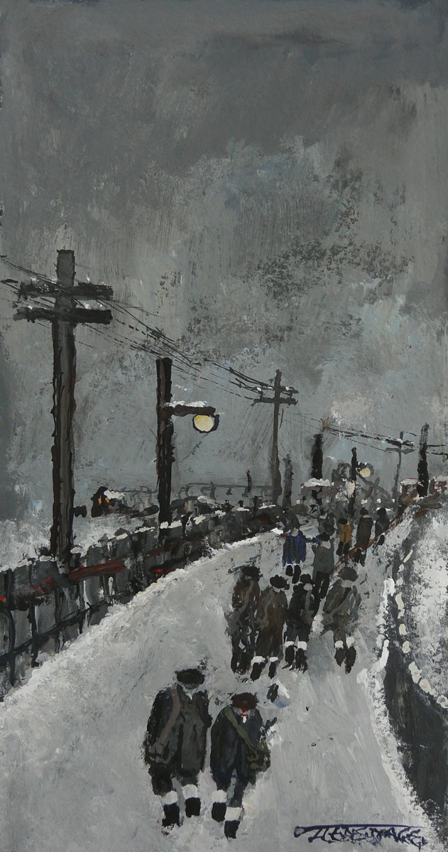 The Long Road Home by Malcolm Teasdale, Mining | Snow | Northern | Nostalgic | Industrial