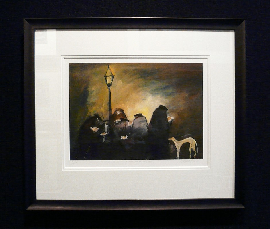 Chips under the Lamp by Malcolm Teasdale, Dog | Industrial | Nostalgic | Northern