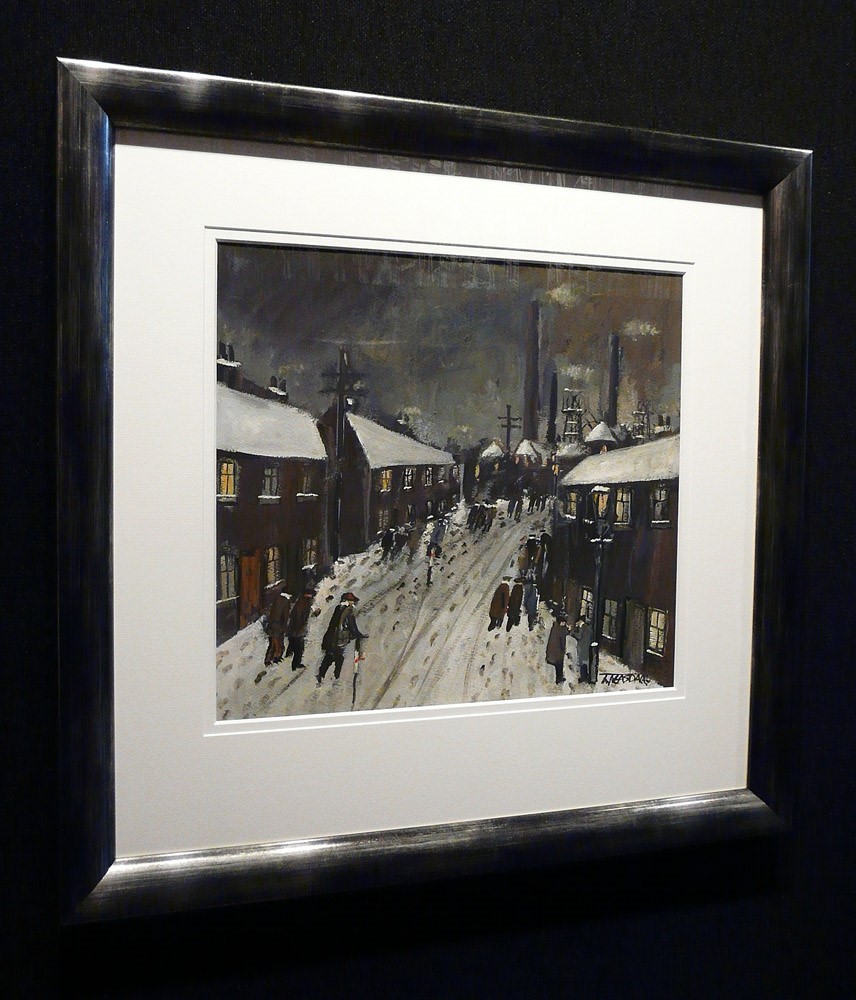 First Shift by Malcolm Teasdale, Northern | Lowry | Industrial | Snow | Mining