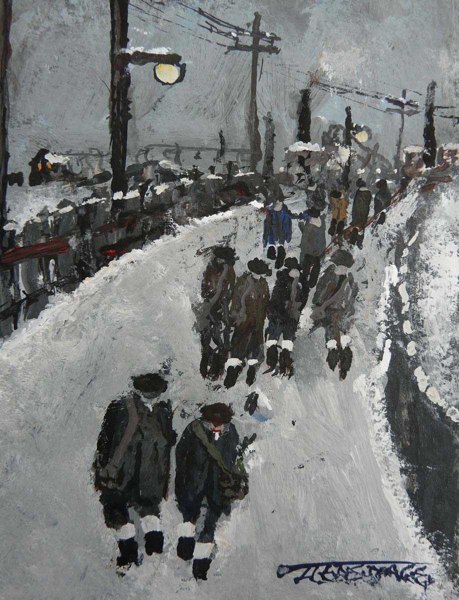 The Long Road Home by Malcolm Teasdale, Mining | Snow | Northern | Nostalgic | Industrial