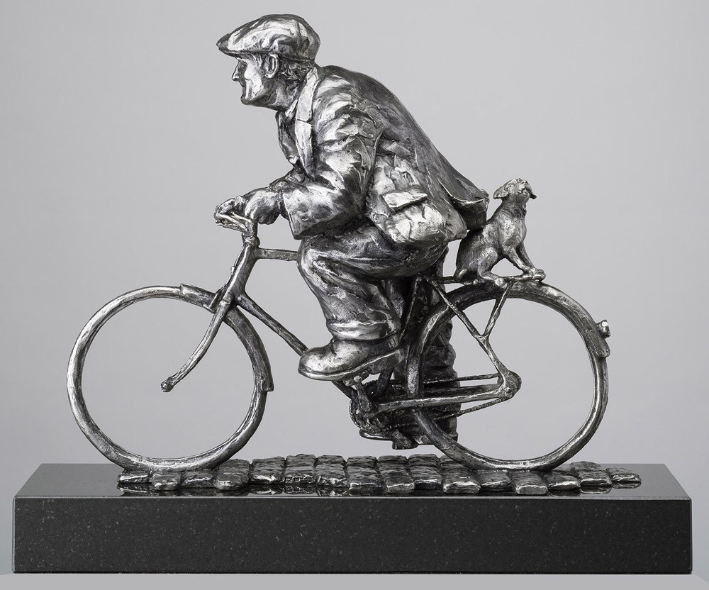No Walkies for Me by Alexander Millar, Bicycle | Dog | Gadgie | Sculpture
