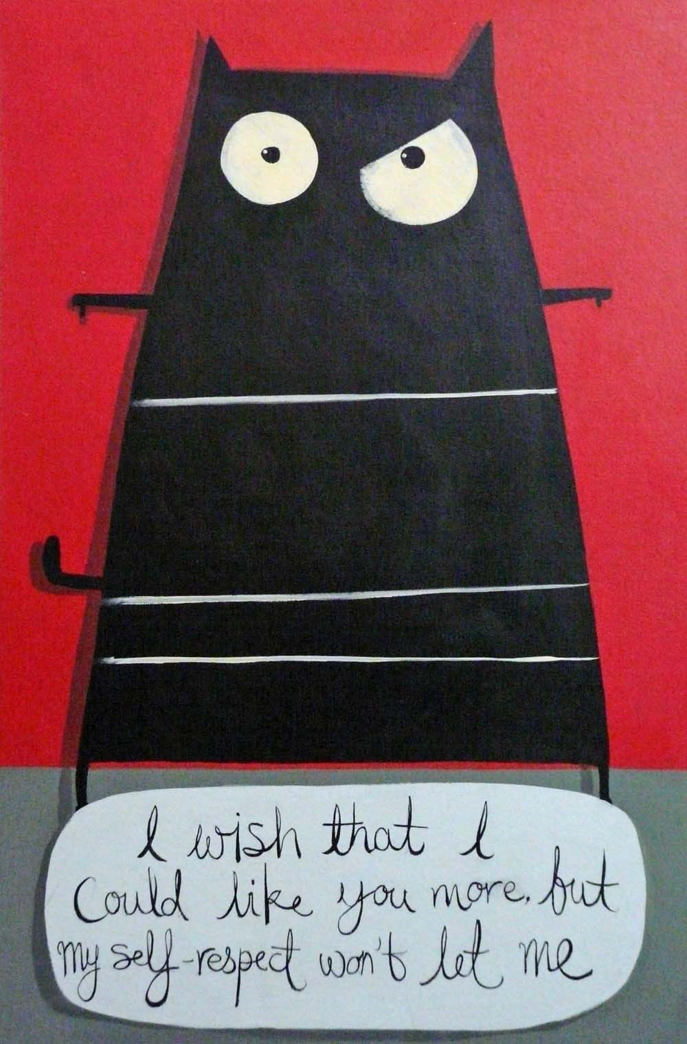 I Wish I Could Like You More by Angela Smyth, Cat | Illustrative | Humour