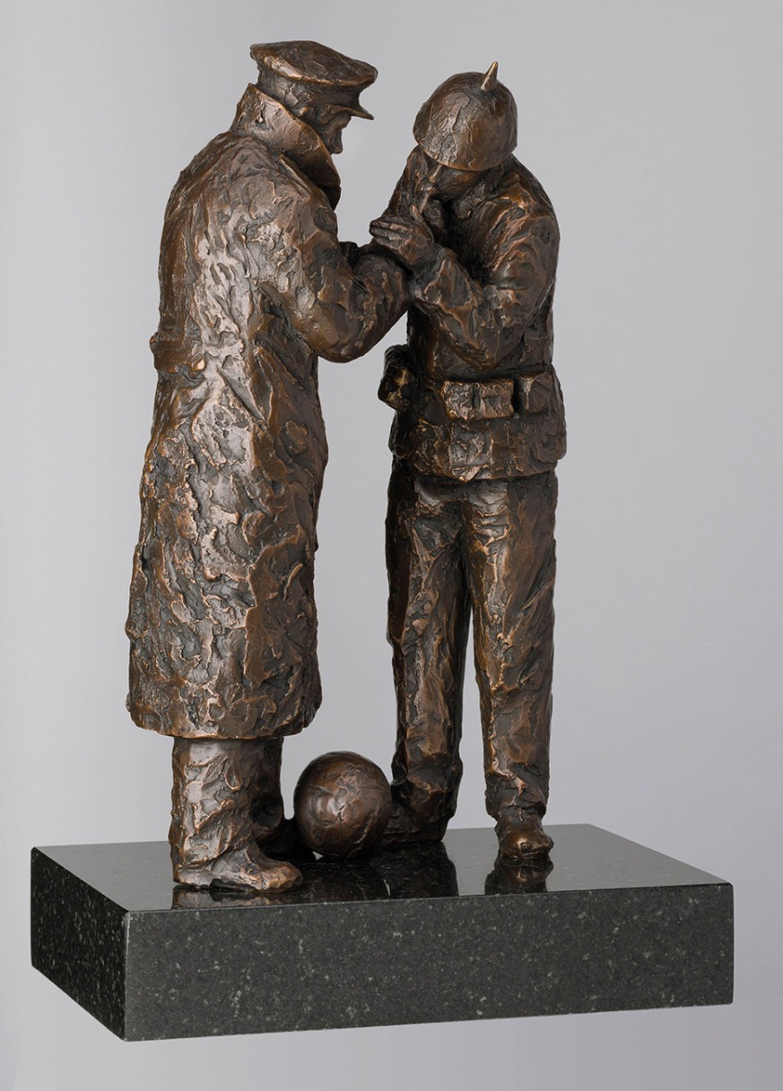 Match of the Day (1914, Christmas Truce) by Bob Barker, Nostalgic | Figurative | Sculpture | Sport | Rare