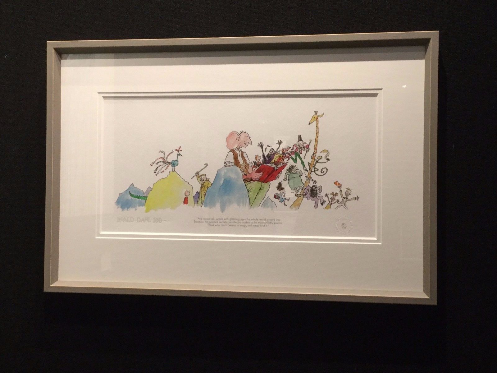 Roald Dahl 100th Anniversary Print by Quentin Blake