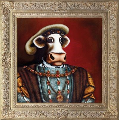Henry VIII by Caroline Shotton, Cow | Humour