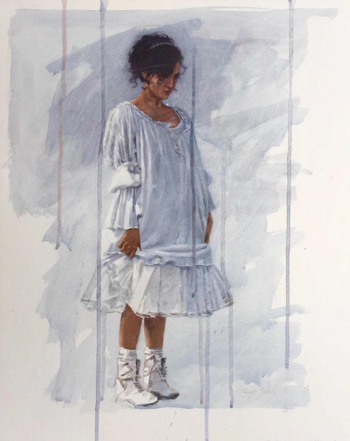 Blue Girl by Gwyn Jones, Figurative