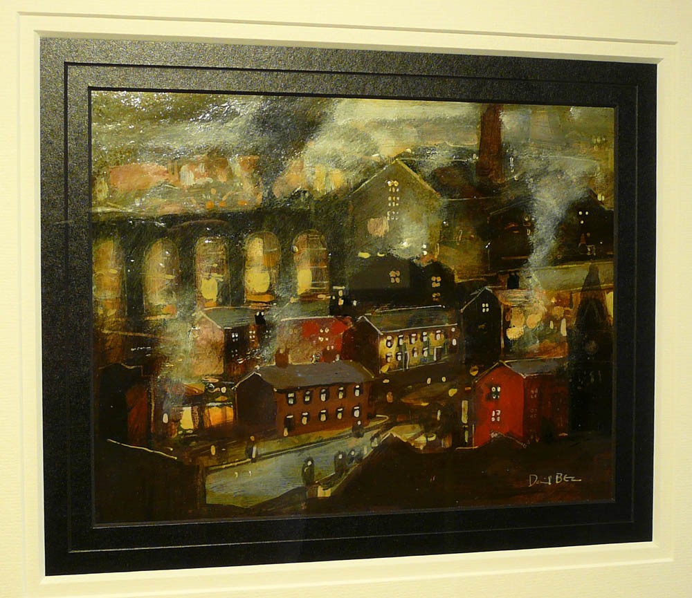 The Moors above the Mills below by David Bez, Northern | Nostalgic | Industrial | Landscape | Train