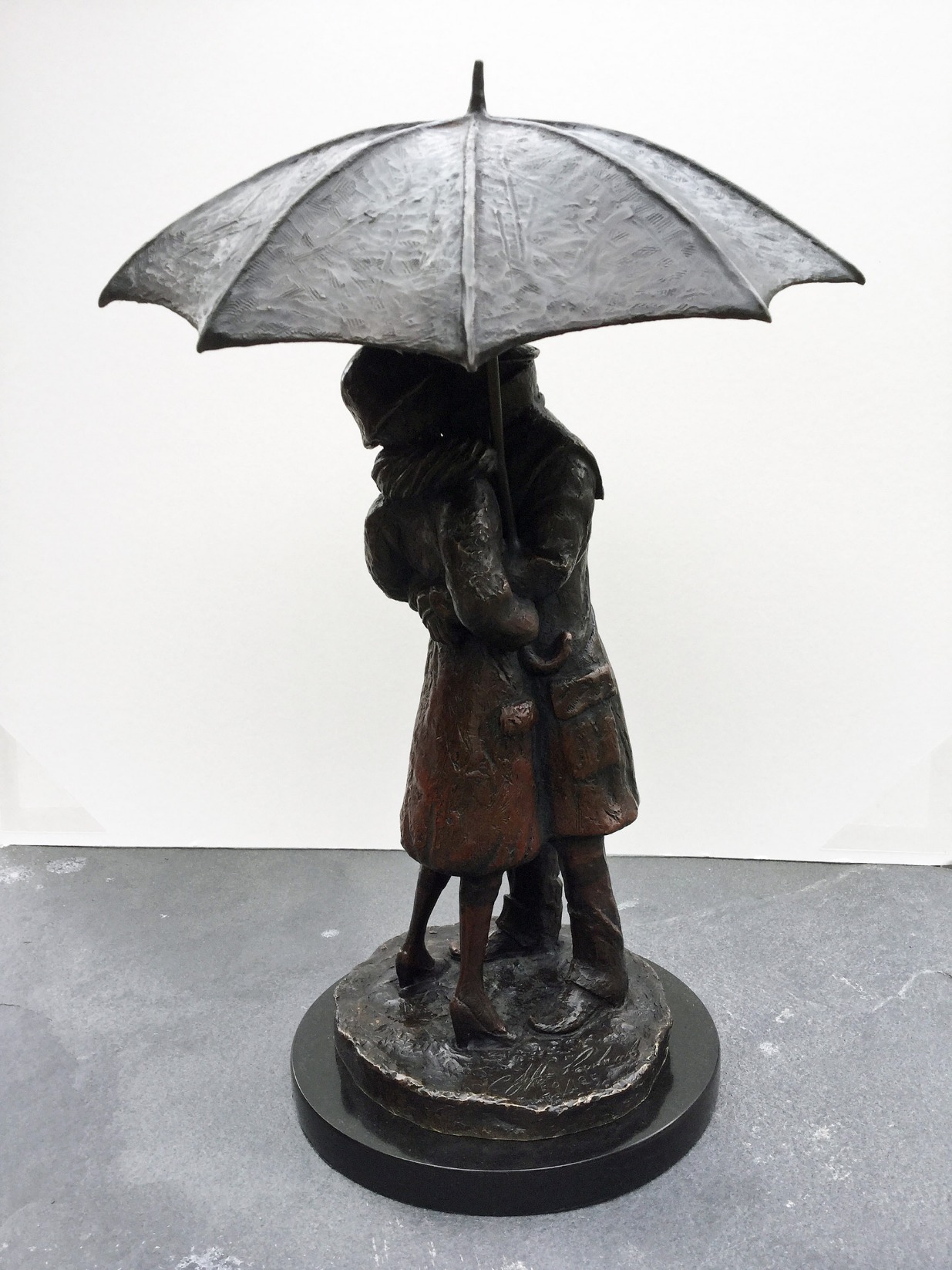 Through Rain and Shine by Jeff Rowland, Couple | Love | Romance | Figurative | Sculpture