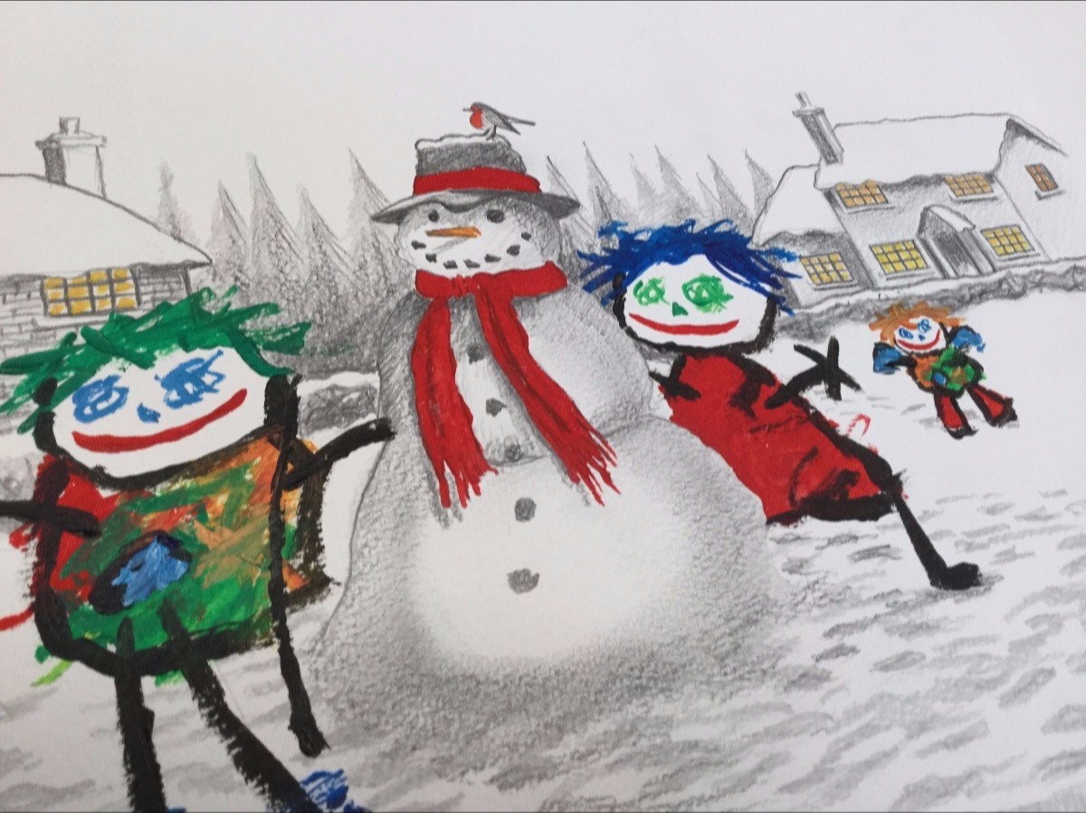 The Snowman by John D Wilson, Children | Nostalgic | Naive | Snow | Snowman