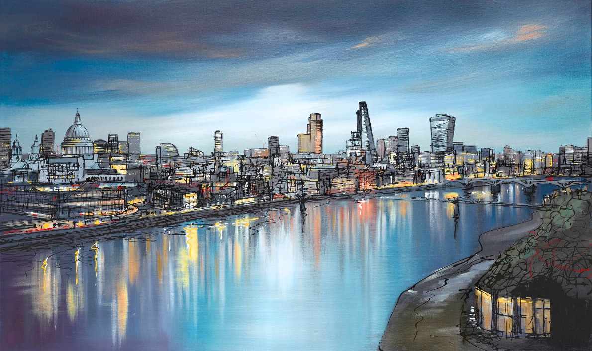 Still Thames by Paul Kenton, London | Landscape | Abstract