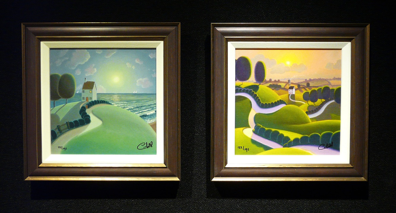 Rare Matching Pair by Paul Corfield, Rare | Customer Sale | Landscape | Naive