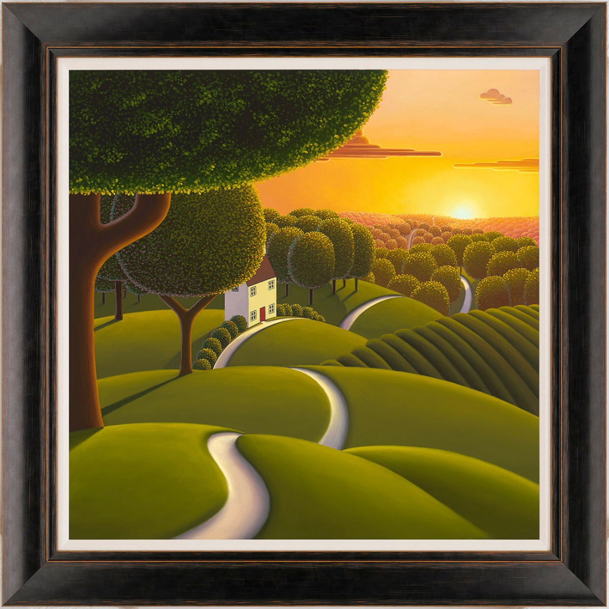 Sunlight Over the Tree Tops by Paul Corfield, Landscape